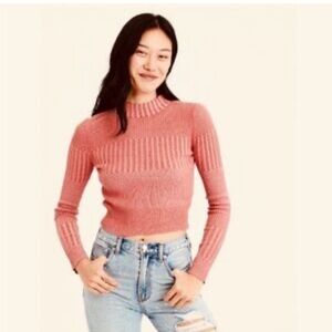American Eagle Ribbed Mockneck Sweater